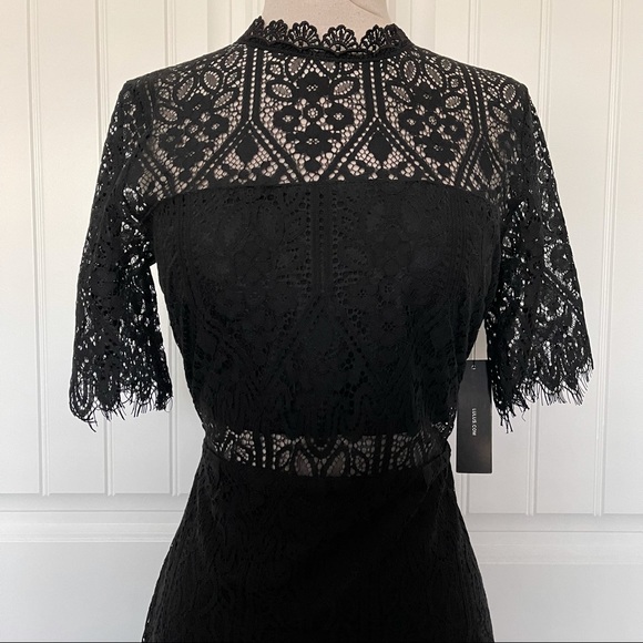 Lulu’s Remarkable Black Lace Dress - Picture 5 of 14